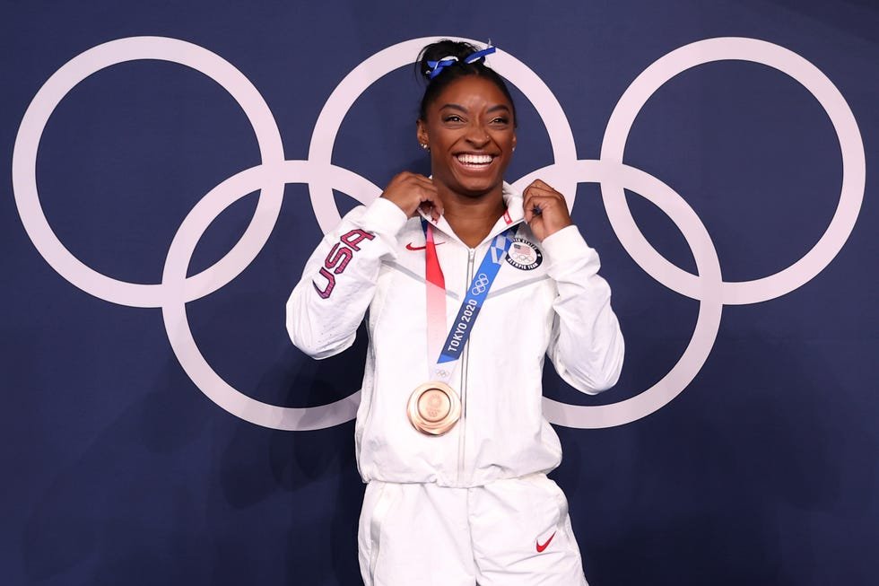 Simone Biles wins bigtime like a goat