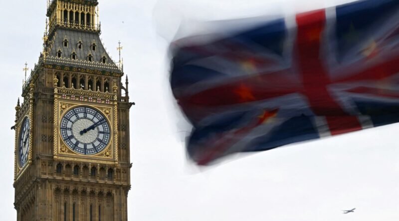 UK flag with Big Ben