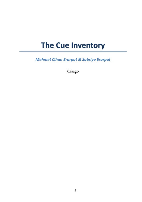 The Cue Inventory preview page 2