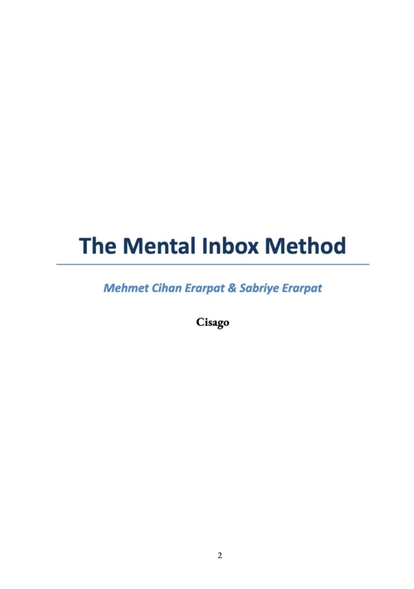 The Mental Inbox Method — Preview Page 2 The Mental Inbox Method preview page 2