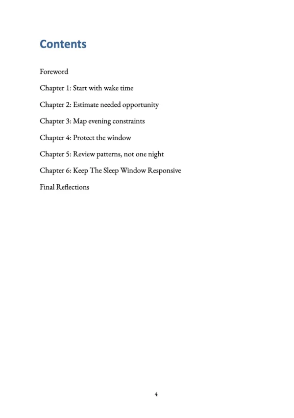 The Sleep Window preview page 4