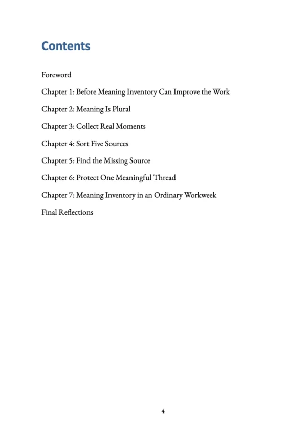 The Meaning Inventory — Preview Page 4 The Meaning Inventory preview page 4