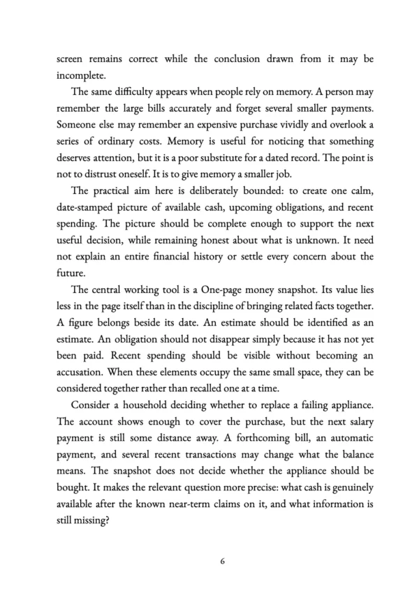 The Money Snapshot preview page 6