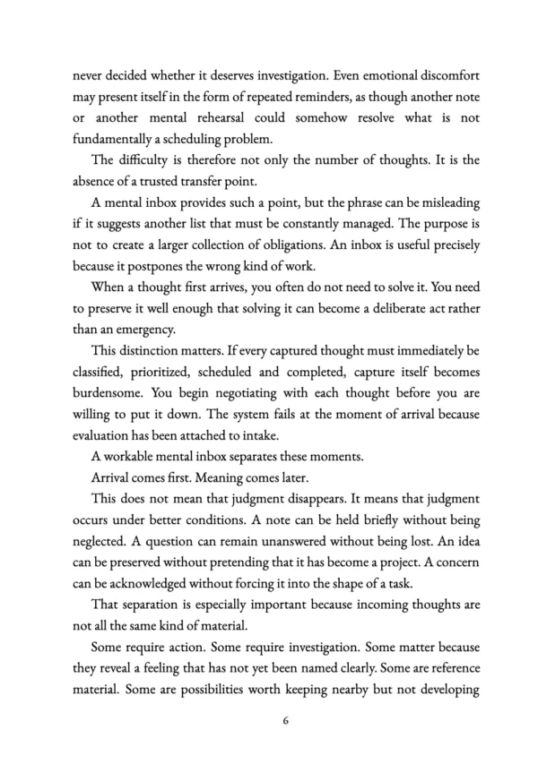 The Mental Inbox Method — Preview Page 6 The Mental Inbox Method preview page 6